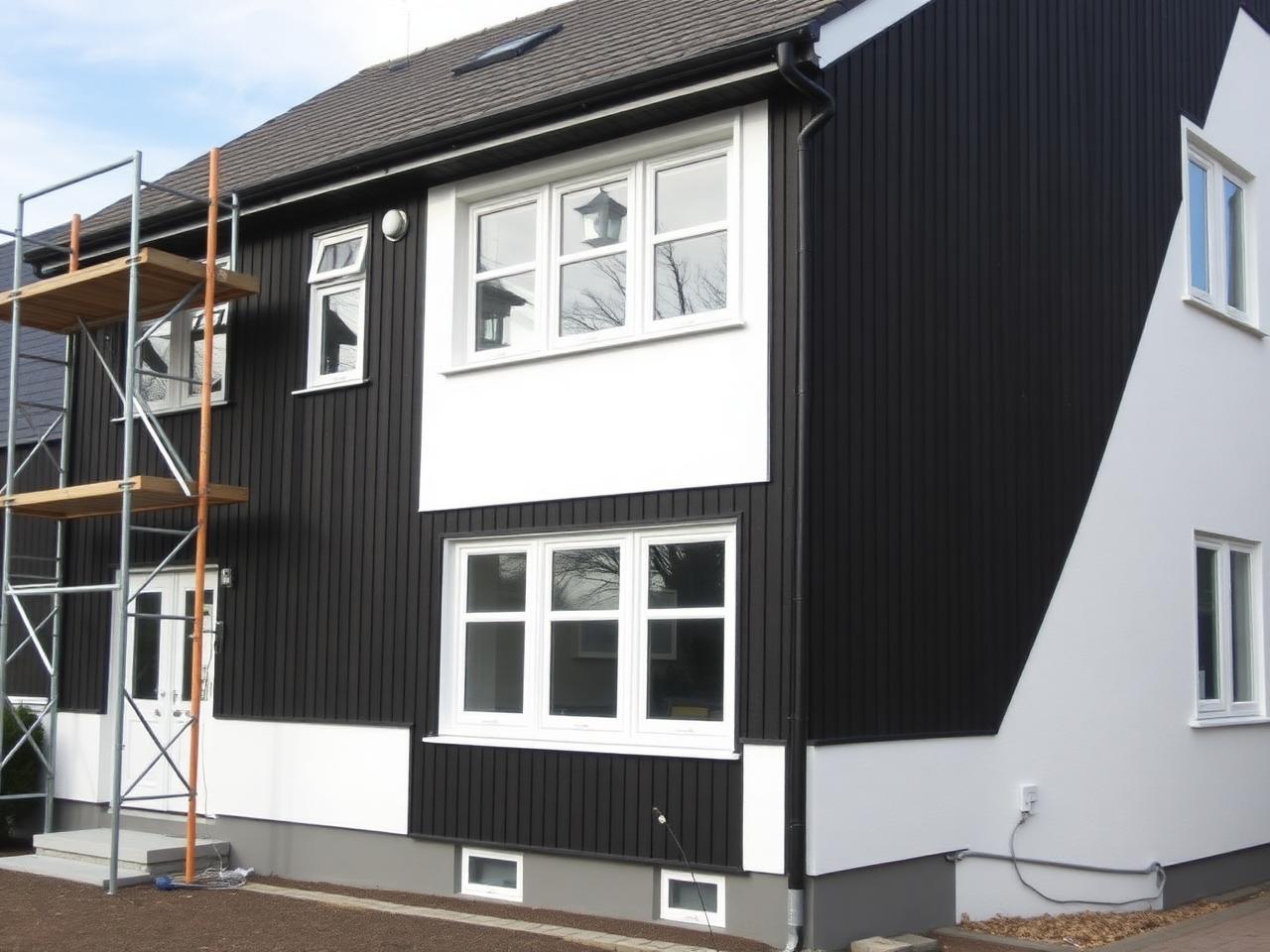 Fasadrenovering i Olofström
